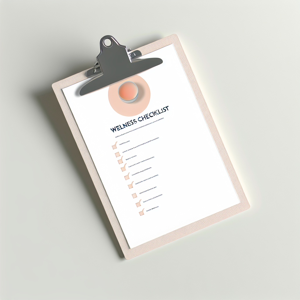 Wellness checklist